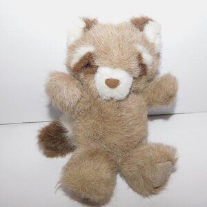Vintage Russ Berrie Soft'N Suede 6" plush stuffed Brown Raccoon 326